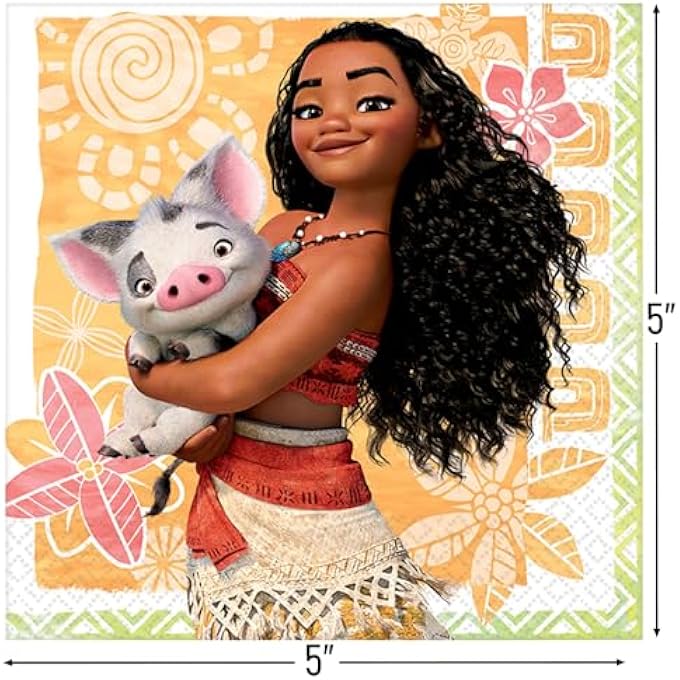 BEVERAGE NAPKINS | DISNEY MOANA COLLECTION | PARTY ACCESSORY - Image 2